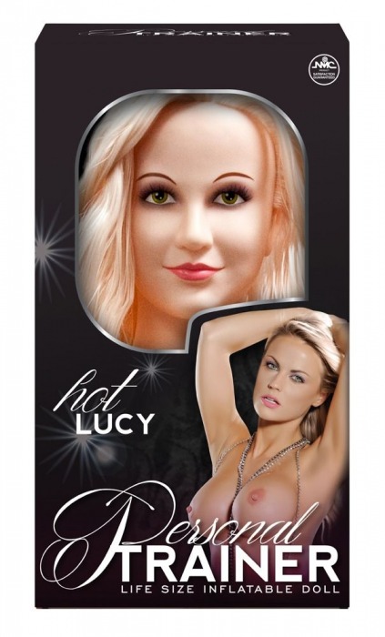Надувная кукла с вибрацией и 2 любовными отверстиями Hot Lucy Lifesize Love Doll - NMC - в Новошахтинске купить с доставкой