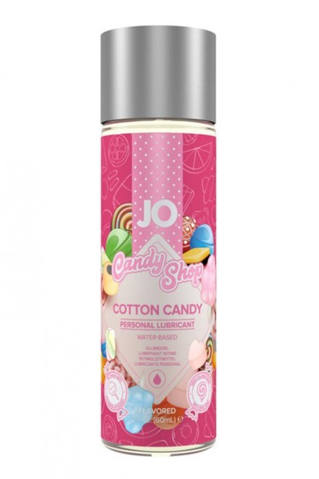 Смазка на водной основе Candy Shop Cotton Candy с ароматом сладкой ваты - 60 мл. - System JO - купить с доставкой в Новошахтинске