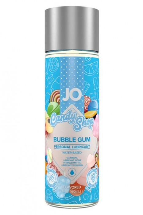 Смазка на водной основе Candy Shop Bubblegum с ароматом жвачки - 60 мл. - System JO - купить с доставкой в Новошахтинске