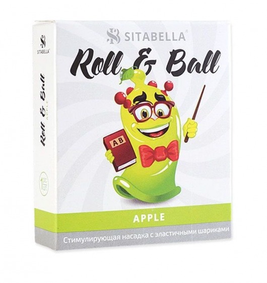 Стимулирующий презерватив-насадка Roll   Ball Apple - Sitabella - купить с доставкой в Новошахтинске