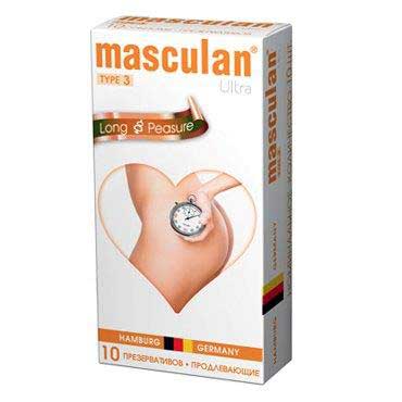 Розовые презервативы Masculan Ultra Long Pleasure с колечками, пупырышками и продлевающим эффектом - 10 шт. - Masculan - купить с доставкой в Новошахтинске