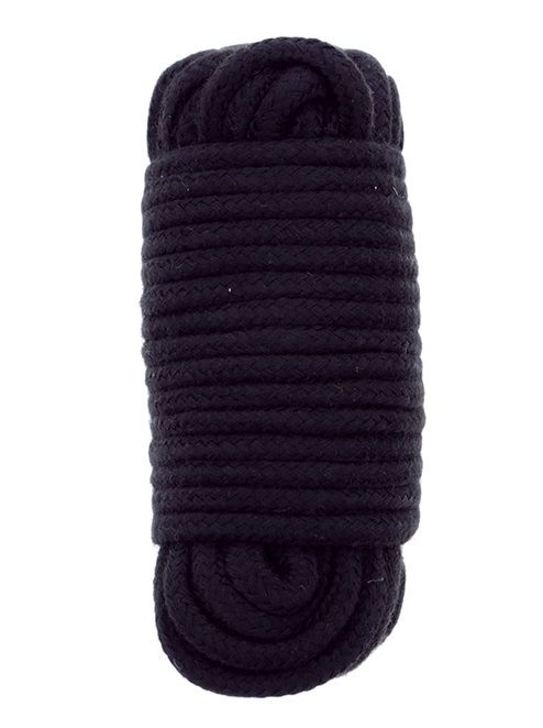 Черная веревка для связывания BONDX LOVE ROPE - 10 м. - Dream Toys - купить с доставкой в Новошахтинске