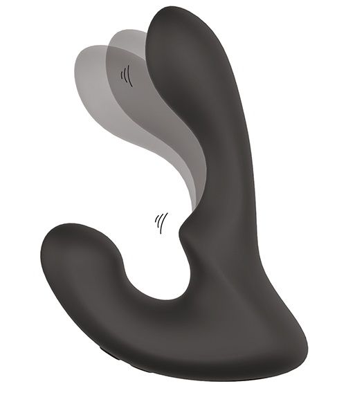 Чёрный массажер простаты с 2 моторами BOOTY ROCKER - Dream Toys - в Новошахтинске купить с доставкой
