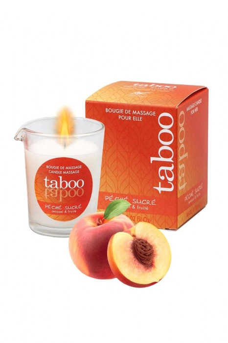Массажное аромамасло с афродизиаками для женщин RUF Taboo Peche sucre - 60 гр. - RUF - купить с доставкой в Новошахтинске