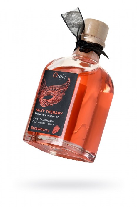 Массажное масло Orgie Lips Massage со вкусом клубники - 100 мл. - ORGIE - купить с доставкой в Новошахтинске