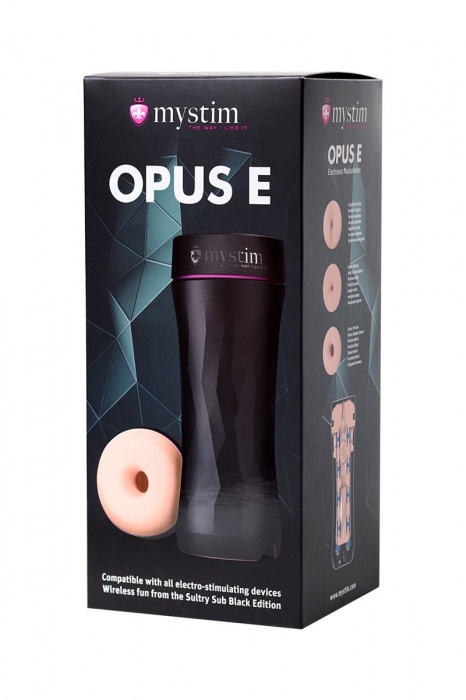 Мастурбатор-анус Opus E Donut с возможностью подключения электростимуляции - MyStim - купить с доставкой в Новошахтинске