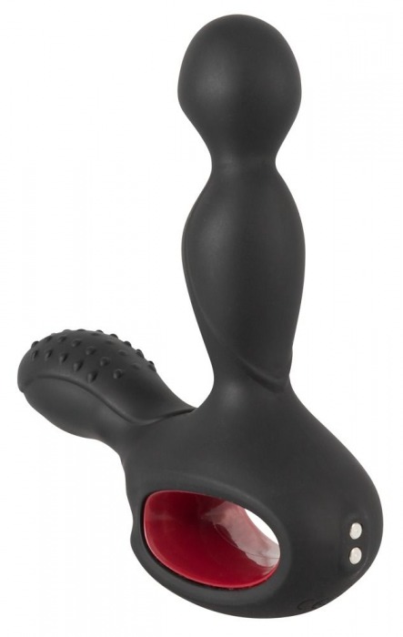 Черный вибромассажер простаты с нагревом и ротацией Prostate Plug - 14,5 см. - Orion - в Новошахтинске купить с доставкой