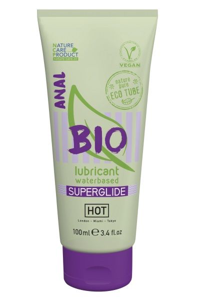 Интимный увлажняющий анальный гель BIO SuperGlide - 100 мл. - HOT - купить с доставкой в Новошахтинске