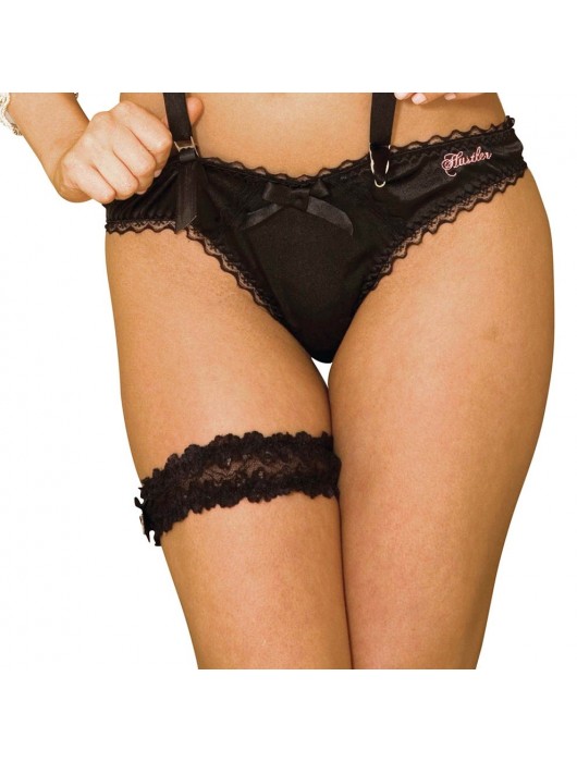 Ажурная подвязка на ножку Hustler - Hustler Lingerie купить с доставкой