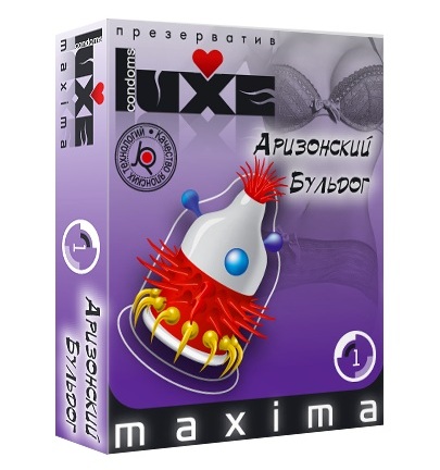 Презерватив LUXE Maxima  Аризонский Бульдог  - 1 шт. - Luxe - купить с доставкой в Новошахтинске