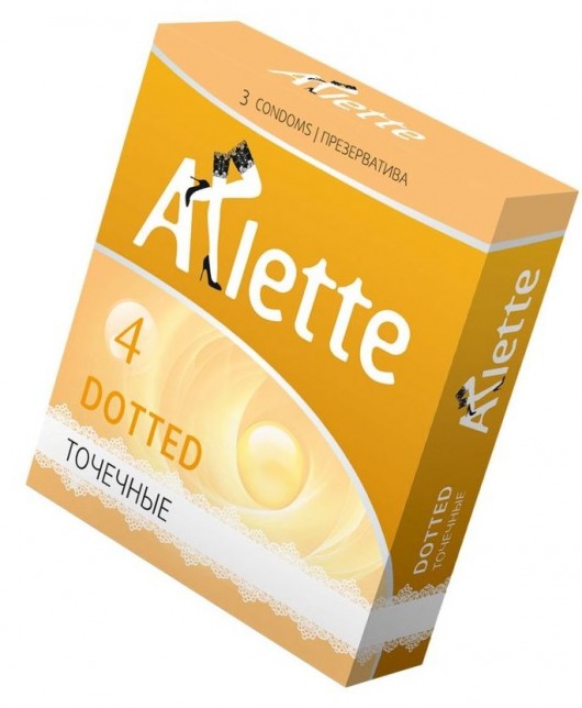 Презервативы Arlette Dotted с точечной текстурой - 3 шт. - Arlette - купить с доставкой в Новошахтинске