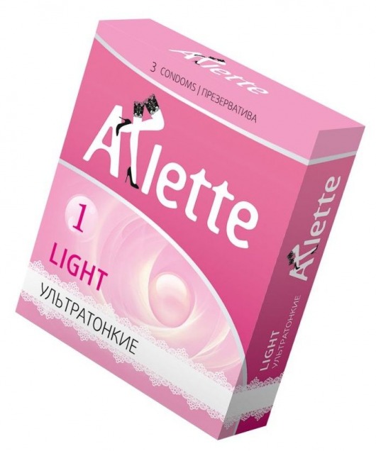 Ультратонкие презервативы Arlette Light - 3 шт. - Arlette - купить с доставкой в Новошахтинске