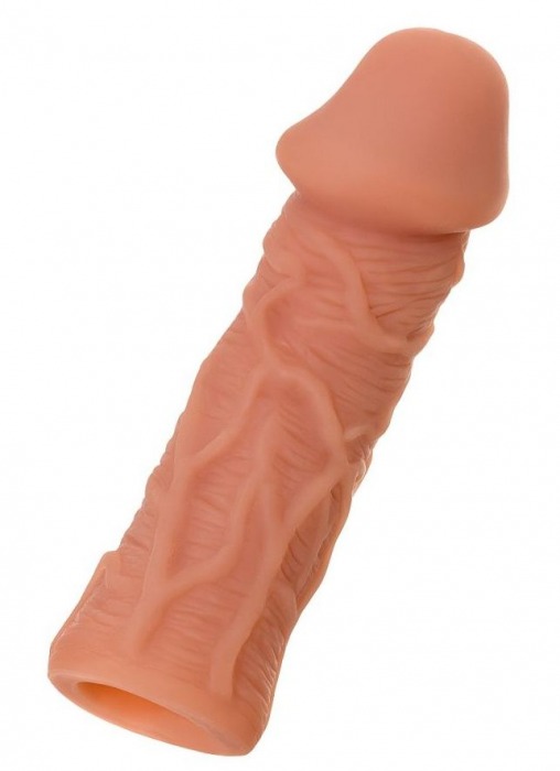 Телесная реалистичная насадка KOKOS Extreme Sleeve 05 с дополнительной стимуляцией - 12,7 см. - KOKOS - в Новошахтинске купить с доставкой