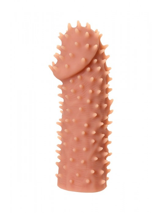 Телесная реалистичная насадка KOKOS Extreme Sleeve 07 с дополнительной стимуляцией - 12,7 см. - KOKOS - в Новошахтинске купить с доставкой