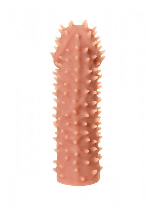 Телесная реалистичная насадка KOKOS Extreme Sleeve 07 с дополнительной стимуляцией - 12,7 см. - KOKOS - в Новошахтинске купить с доставкой