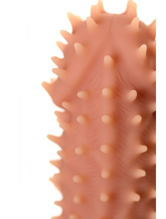 Телесная реалистичная насадка KOKOS Extreme Sleeve 07 с дополнительной стимуляцией - 12,7 см. - KOKOS - в Новошахтинске купить с доставкой