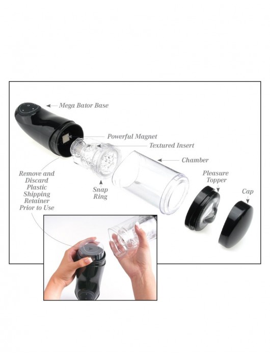 Прозрачный автоматический мастурбатор-анус Mega-Bator Ass - Pipedream - в Новошахтинске купить с доставкой