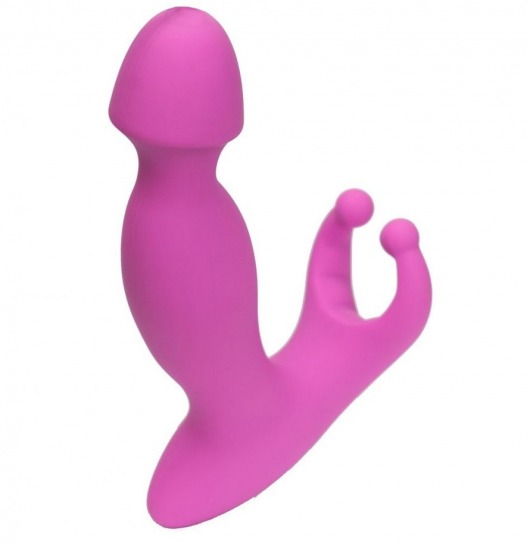 Розовый стимулятор простаты с усиками - 15 см. - 4sexdreaM - в Новошахтинске купить с доставкой
