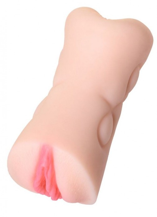 Телесный двусторонний мастурбатор Rich Fruit - вагина и анус - ToyFa - в Новошахтинске купить с доставкой