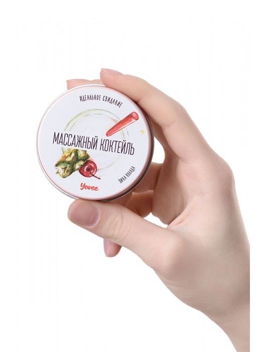 Массажная свеча «Массажный коктейль» с ароматом пина колады - 30 мл. - ToyFa - купить с доставкой в Новошахтинске