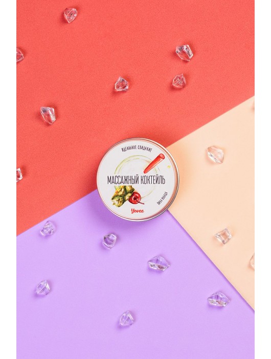 Массажная свеча «Массажный коктейль» с ароматом пина колады - 30 мл. - ToyFa - купить с доставкой в Новошахтинске