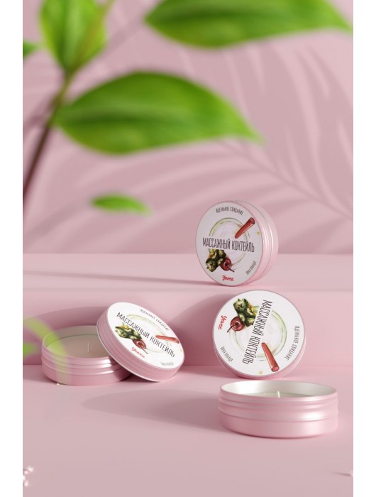 Массажная свеча «Массажный коктейль» с ароматом пина колады - 30 мл. - ToyFa - купить с доставкой в Новошахтинске