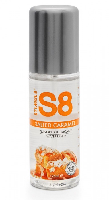 Смазка на водной основе S8 Flavored Lube со вкусом соленой карамели - 125 мл. - Stimul8 - купить с доставкой в Новошахтинске