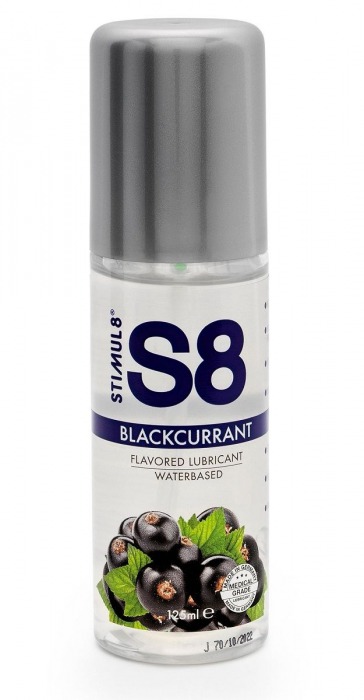 Смазка на водной основе S8 Flavored Lube со вкусом черной смородины - 125 мл. - Stimul8 - купить с доставкой в Новошахтинске