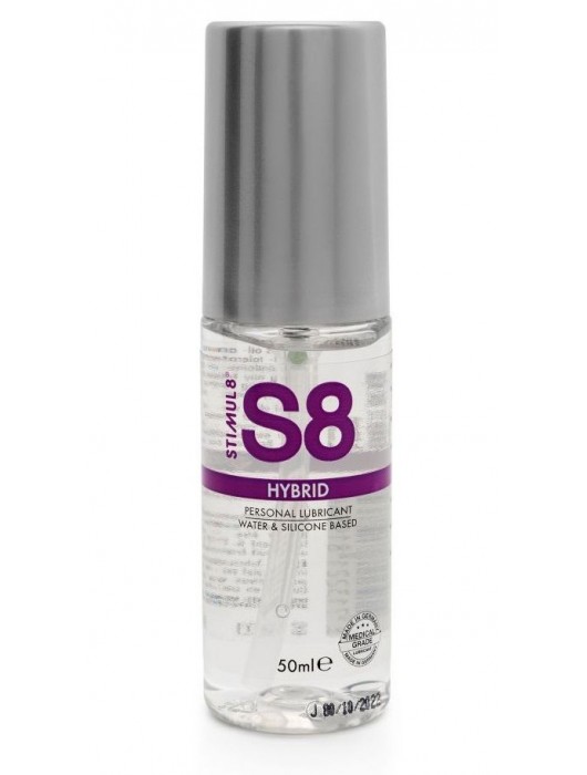 Cмазка на водно-силиконовой основе S8 Hybrid - 50 мл. - Stimul8 - купить с доставкой в Новошахтинске