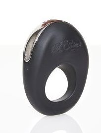 Черное эрекционное виброкольцо ATOM - Hot Octopuss - в Новошахтинске купить с доставкой