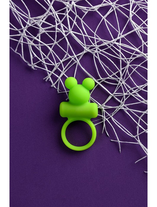 Зеленое виброкольцо на пенис A-Toys - A-toys - в Новошахтинске купить с доставкой