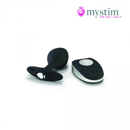 Черная пробка Mystim Rocking Vibe S с возможностью подключения к электростимулятору - 9,7 см. - MyStim - купить с доставкой в Новошахтинске