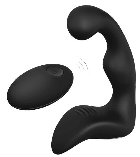 Черный вибромассажер простаты REMOTE BOOTY PLEASER - Dream Toys - в Новошахтинске купить с доставкой