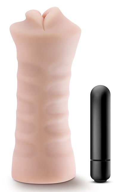 Телесный мастурбатор-ротик Angie - Blush Novelties - в Новошахтинске купить с доставкой
