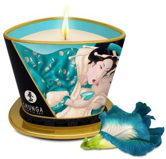 Массажная свеча Island Blossoms - 170 мл. - Shunga - купить с доставкой в Новошахтинске