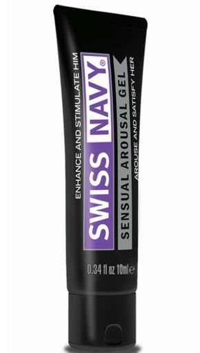 Возбуждающий гель-лубрикант на водной основе Sensual Arousal Lubricant - 10 мл. - Swiss navy - купить с доставкой в Новошахтинске