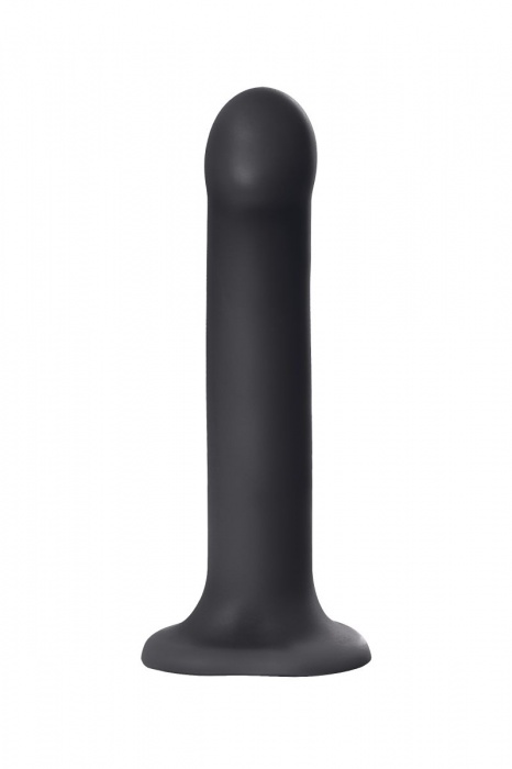 Черный фаллос на присоске Silicone Bendable Dildo L - 19 см. - Strap-on-me - купить с доставкой в Новошахтинске