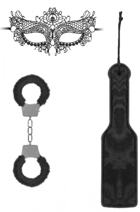 Черный игровой набор Introductory Bondage Kit №4 - Shots Media BV - купить с доставкой в Новошахтинске