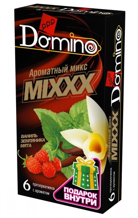 Ароматизированные презервативы DOMINO  Ароматный микс  - 6 шт. - Domino - купить с доставкой в Новошахтинске