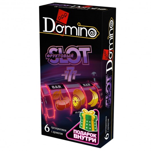 Ароматизированные презервативы DOMINO  Фруктовый слот  - 6 шт. - Domino - купить с доставкой в Новошахтинске