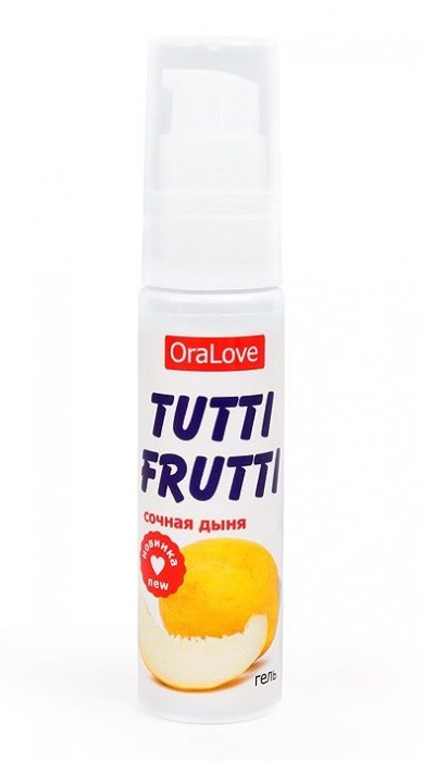 Гель-смазка Tutti-frutti со вкусом сочной дыни - 30 гр. - Биоритм - купить с доставкой в Новошахтинске