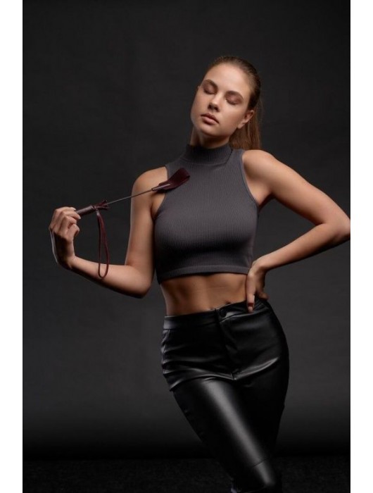 Бордовый стек Ladys Arsenal - 24 см. - БДСМ Арсенал - купить с доставкой в Новошахтинске