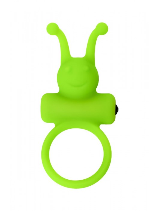 Зеленое эрекционное виброкольцо на пенис Cock Ring - A-toys - в Новошахтинске купить с доставкой