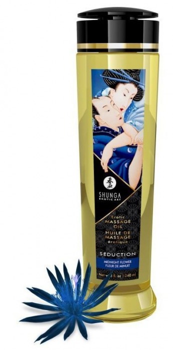 Массажное масло с ароматом ночных цветов Seduction - 240 мл. - Shunga - купить с доставкой в Новошахтинске