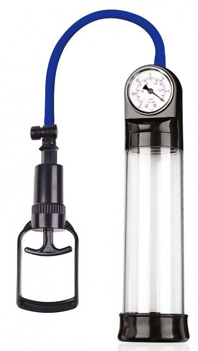 Прозрачная вакуумная помпа Sex Expert с манометром - Sex Expert - в Новошахтинске купить с доставкой