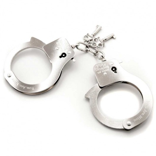 Металлические наручники Metal Handcuffs - Fifty Shades of Grey - купить с доставкой в Новошахтинске