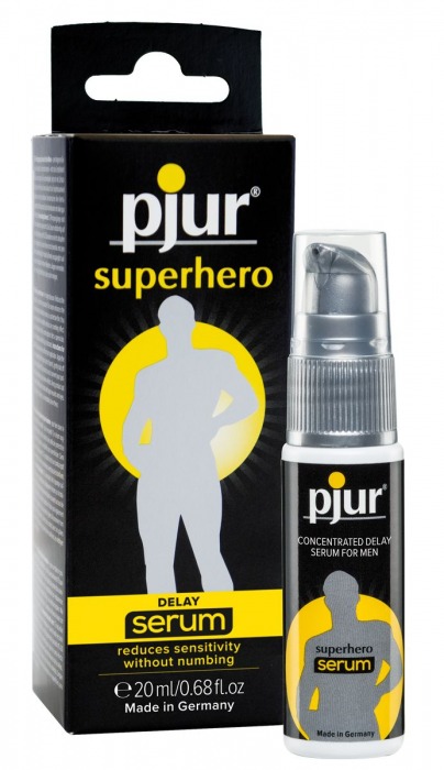 Сыворотка-пролонгатор pjur SUPERHERO Delay Serum - 20 мл. - Pjur - купить с доставкой в Новошахтинске