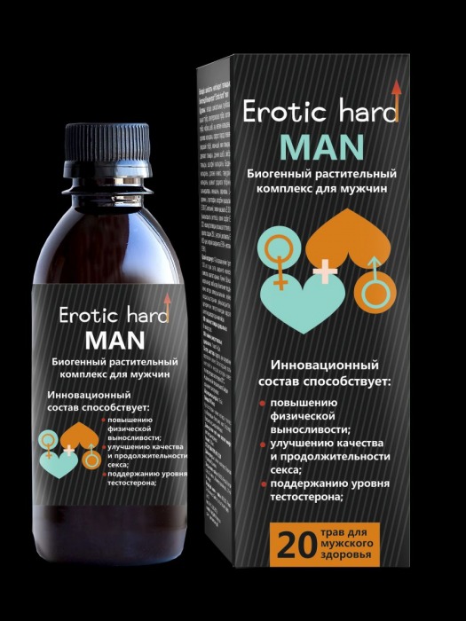 Мужской биогенный концентрат для усиления эрекции Erotic hard Man - 250 мл. - Erotic Hard - купить с доставкой в Новошахтинске