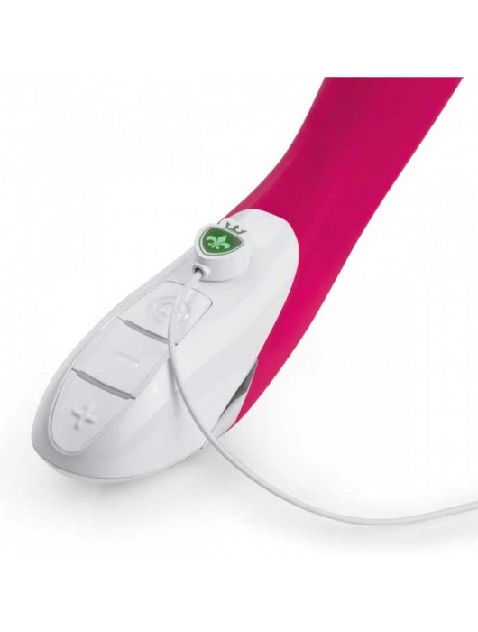 Ярко-розовый вибратор Mystim Sassy Simon - 27 см. - MyStim