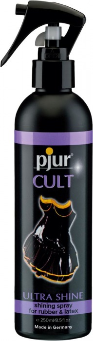 Спрей для ухода за одеждой из латекса pjur CULT Ultra Shine - 250 мл. - Pjur - купить с доставкой в Новошахтинске